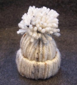 yarn stocking hat ornament